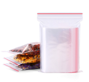 Sac en plastique transparent à fermeture éclair avec logo personnalisé pour le stockage des vêtements - Product Image 2