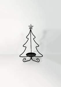 Cesta de árbol de Navidad de metal personalizable Premium con construcción duradera y detalles de estrellas para decoración festiva - Product Image 3