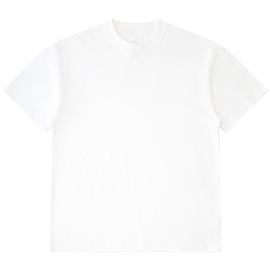 Gran oferta se puede personalizar alta calidad 300 gramos algodón pesado tamaño europeo pesado cuello redondo Camiseta para hombres - Product Image 2