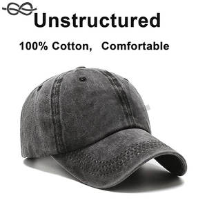 Casquette de Baseball Vintage Lavé en Détresse Élégant Golf Papa Chapeau Hommes et Femmes Rétro Réglable Unisexe Sports de Plein Air Chapeau Casual Wear - Product Image 3