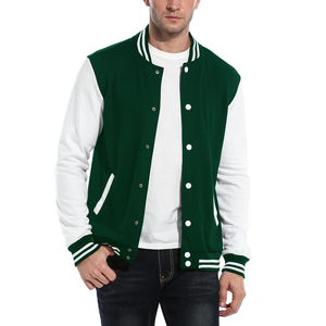 Veste universitaire personnalisée OEM pour hommes col montant lettre brodée d'usine blouson bombardier printemps paquet unique inclus - Product Image 6