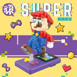 Figurines Micro Blocs Super Mario Yoshi, Jouets Éducatifs en Plastique ABS à Construire Soi-Même, Thème Dessin Animé - Product Image 6