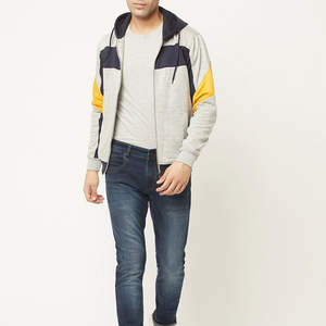 ผู้ผลิต OEM รับผลิตเสื้อฮู้ดซิปผู้ชายแบบมีโลโก้ตามสั่ง ระบายอากาศได้ดี สำหรับฤดูหนาว ผ้าฝ้ายคุณภาพพรีเมียม เฟรนช์เทอร์รี่เนื้อหนา - Product Image 1