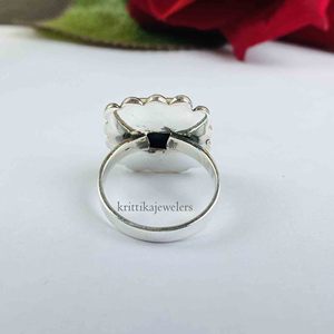 Best Selling Unisex 925 Sterling Silver Handmade <b>Ring</b> with Natural <b>Black</b> <b>Onyx</b> Gemstone Classic Bezel Setting for Wedding Parties - Product Image 5
