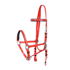Juego de rieles con placa de pecho, rieles con brida de cuello Halter de resistencia de caballo, con tachuelas ecuestres - Product Image 1