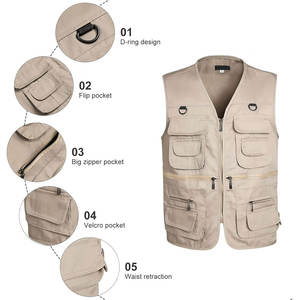 Gilet de travail robuste pour hommes fabriqué avec un tissu solide et des coutures renforcées idéal pour les environnements difficiles - Product Image 3