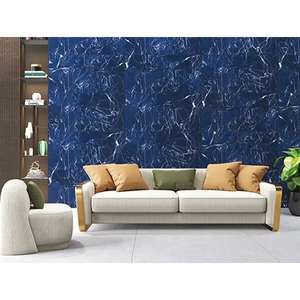 Orientbell Vitrifié (GVT) 600X1200 DR Super Brillant Marquina Bleu Finition Brillante Grands Carreaux Grand Mur Carreaux de Porcelaine pour Sol - Product Image 6