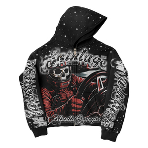 Conjuntos de Sudadera con Capucha y Pantalones Deportivos de Felpa Francesa Desgastada de Alta Calidad para Hombre, Ropa Urbana de Algodón Personalizada - Product Image 4