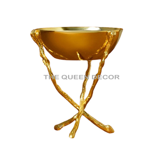 Trending Eco-Friendly Easy Clean Food Grade Metal Bowl & Dish with <b>Tray</b> Steel & Brass Indian Sandalwood Incense Burner - Product Image 3