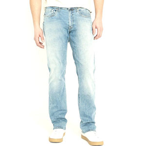 Pantalones Vaqueros de Pierna Recta y Corte Ajustado para Hombre, Invierno, Color Sólido, 100% Algodón Orgánico, Ecológicos, Casuales, Precio al por Mayor, OEM 2026 - Product Image 1