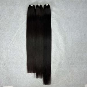 CDYHAIRVN Gran Oferta 100% Cabello Humano Virgen Liso Natural Color Suave con Encaje Frontal HD/Paquetes de Cabello Vietnamita con Cinta Adhesiva - Product Image 1