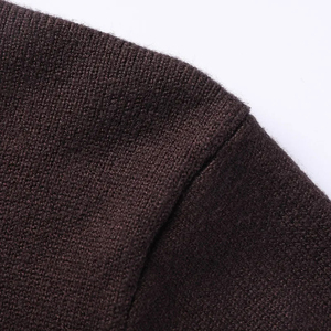 Automne et hiver pull à col rond hommes pull tricoté couleur unie pull simple pull pour hommes - Product Image 3