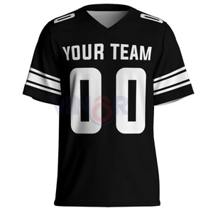 Nouvelle arrivée Maillot de football américain personnalisé Qualité supérieure Respirant à manches courtes Maillot de sport de haute qualité quantité minimale de commande bas - Product Image 1