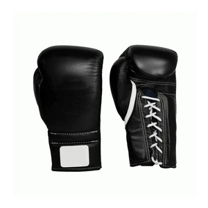 Guantes de boxeo de piel de vaca auténtica de alta calidad con logotipo personalizado OEM, equipo de fitness corporal, guantes de boxeo para hombre - Product Image 1
