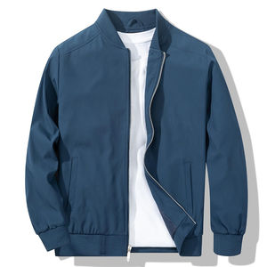 Blousons bombardiers légers à blocs de couleurs pour hommes Veste d'extérieur Blousons bombardiers pour hommes Vente en gros d'usine Fournisseur OEM - Product Image 3