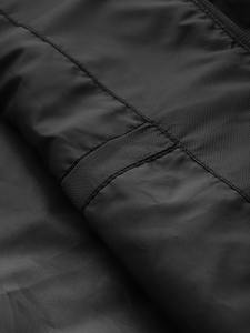 Blouson Bomber d'Hiver Personnalisé Imprimé Streetwear à Capuche Imperméable Réversible avec Logo Avant Homme Élégant Noir Softshell - Product Image 5