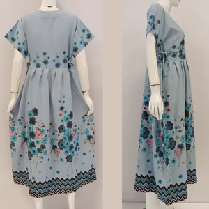 Women CHRYSANTA kimono midi dress short sleeve for casual event summer dress - Product Image 4