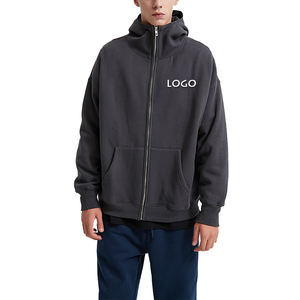 Personnalisé Hiver Masqué Fermeture Éclair 350G Plus Polaire Hommes Hoodies Personnalisé Cardigan Hommes Full Zip Hoodie Pour Unisexe - Product Image 5