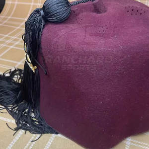 Chapeau Fez Traditionnel Shriner, Coiffure Maçonnique, Vente en Gros de Chapeau Fez Maçonnique, Chapeau Fez Cérémonial Maçonnique Brodé avec Pompon - Product Image 3