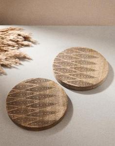 Posavasos personalizables recién llegados, juego clásico de madera, superventas, madera de mango a la venta, posavasos de nogal, faizacraft - Product Image 1