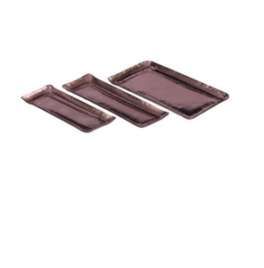 Holesale-bandeja de cobre de acero inoxidable de dos piezas, plato de tamaño personalizado, precio barato - Product Image 6