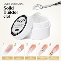 Non collant dur sculptant Gel 3D Nail Art Gel de construction sculpture Gel de constructeur solide pour l'extension des ongles tremper UV Nail Art Salon