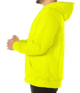 Sweats à capuche à fermeture éclair personnalisés pour hommes 100% coton polaire 450gsm fabrication de vêtements épais vierge bon prix fabriqué au Pakistan - Product Image 5