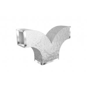 Tecnosystemi PWD600020 Piezas para Sistemas HVAC: Conector en 'Y' para Plenum en PAL para Aires Acondicionados por Conductos - Product Image 1