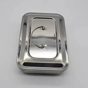 Caja de Esterilización Manual de Acero Inoxidable con Tapa Cuadrada y Orificios para Instrumentos Quirúrgicos y Dentales, Uso Hospitalario, Tamaño Personalizado, CE - Product Image 5