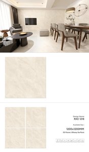 Carreaux muraux en porcelaine brillante 1200x1200 | Carreaux de sol haut de gamme grand format 120x120 | Collection d'exportation moderne et élégante et durable - Product Image 6