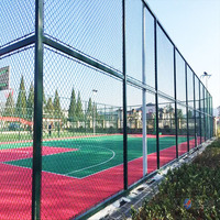 Construction en fil de fer de haute qualité et clôture à maillons de chaîne noire verte enduite de PVC de 5 pieds pour la décomposition extérieure