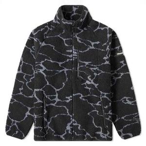 Último diseño nuevo Premium personalizado Color sólido cremallera suelta manga larga Sherpa chaqueta de lana hombres calle moda chaquetas para hombres - Product Image 6