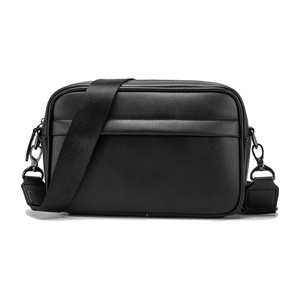 Sac de poitrine bandoulière en cuir véritable de designer, écologique, 30-40L, fermeture éclair sécurisée, compagnon de voyage idéal pour hommes et femmes - Product Image 1