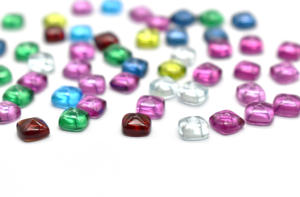 Cabochon de Pain de Sucre Multi Tourmaline 7 MM (Toutes les tailles calibrées sont disponibles) Pierre précieuse en vrac pour le laboratoire de bijoux créé - Product Image 4