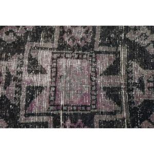 3,1x2,4 ft Turkish Vintage <b>Rug</b>, Small <b>Rug</b>, Purple <b>Black</b> Bordered Wool <b>Rug</b> - Product Image 5
