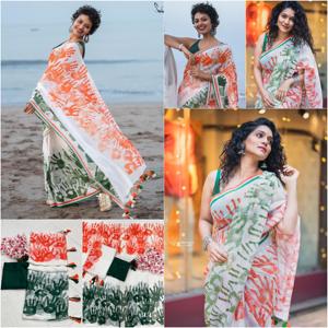 Khesh Saree ผ้าใยไหมหนาคุณภาพดีดีไซน์ใหม่ชุดปาร์ตี้แบบดั้งเดิมสไตล์อินเดียดั้งเดิมสีม่วง - Product Image 4