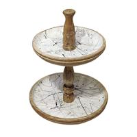 Support à gâteau en bois pour décoration de fête en extérieur, support à gâteau de table en bois avec dôme en verre, fabricant et exportateur en gros