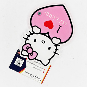 Personnalisé nouveau Design écologique Hello Kitty papillon en forme de coeur acrylique cils palette colle plateau Extension de cils outil de beauté - Product Image 5