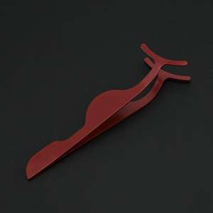 2024 New Professional False <b>Eyelash</b> <b>Curler</b> Stainless Steel Gold Lash Applicator Pointed Tweezers - Product Image 5