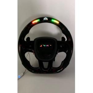 Volant en fibre de carbone à vente rapide avec éclairage LED forgé pour berlines de performance et muscle cars 2015-2025 - Product Image 1