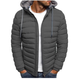 Custom Logo <b>Mens</b> Bubble Puffer Coat Thick Warm Hooded Outdoor Winter <b>Jacket</b> Waterproof Windproof Wholesale Supply - Product Image 2