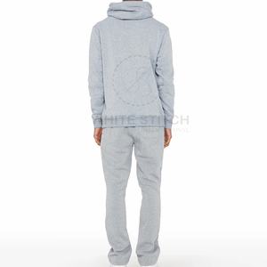 Vente en gros 100% coton pour hommes Pull à manches longues personnalisé délavé avec poches Design uni Survêtements délavés personnalisés - Product Image 2
