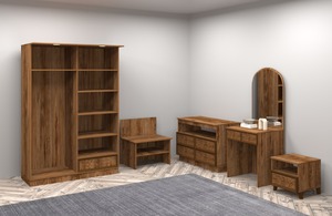 Conjunto de dormitorio de hotel de lujo con diseño moderno elegante, comodidad superior y estilo atemporal para un hogar de 5 estrellas - Product Image 2