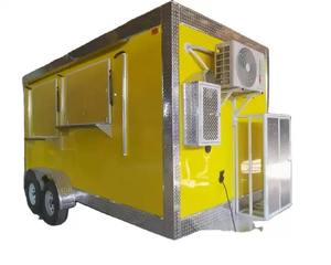New Mobile Modern Fast Food Vending Trailer <b>Truck</b> for Sale Pink Black Yellow Green All Sizes Available - Product Image 2