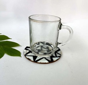 Dessous de verre faits à la main Gani Craft Impex Style unique incrustation de nacre Design floral PC tapis de table PC pour usage domestique tasses à boire - Product Image 4
