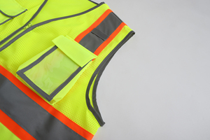 Hi Vis Men Vest <b>Outdoor</b> <b>Safety</b> Warning Jacket with Maximum Comfort High Visibility Reflective Vest for Traffic Purpose - Product Image 5