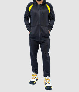 Oversized Terry Fabric Breathable Hoodies Two Piece Outfits Set Custom Printed Men's 100% Cotton Sweatpants and <b>Hoodie</b> Set - Product Image 1