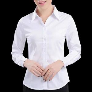 Chemisiers de bureau OEM pour femmes, chemises de qualité supérieure, décoration brodée de paillettes grande taille pour l'été, l'hiver et l'automne - Product Image 6