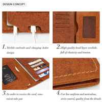 Dompet Kulit Asli Berkualitas Tinggi Unisex dengan Penutup Ritsleting, Lapisan Linen, Logo Kustom, Desain Panjang Mewah, Portabel, Kapasitas Besar