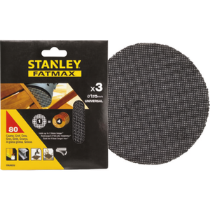 Disques de ponçage Stanley 125 mm Multipack avec fixation Velcro pour ponceuses excentriques - Product Image 2